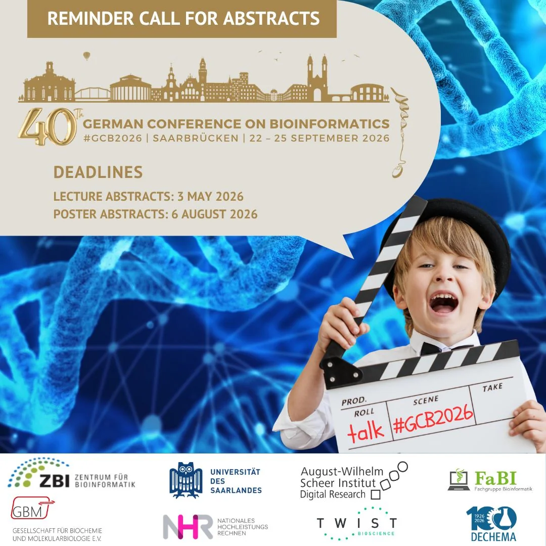 Final take: Call for Talks - German Conference on Bioinformatics